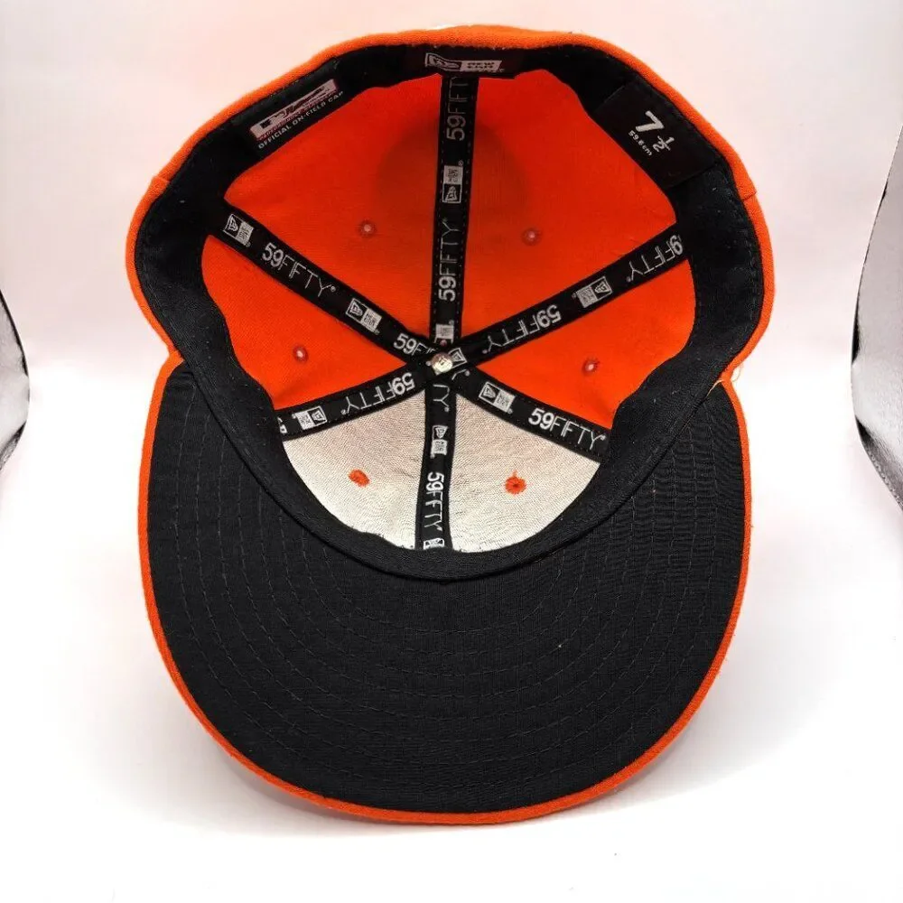 Florida Marlins MLB New Era 59Fifty On-field Fitted Cap Hat Size 7 1/2 - Orange